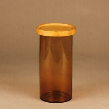 Nuutajärvi Purtilo jar with wooden lid designer Kaj Franck 
