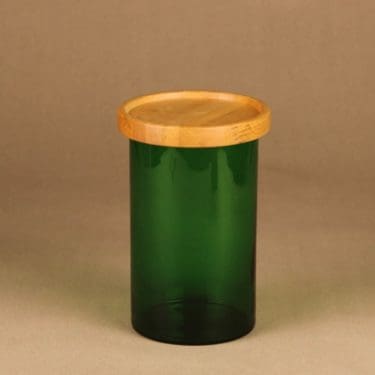 Nuutajärvi Purtilo jar with wooden lid designer Kaj Franck