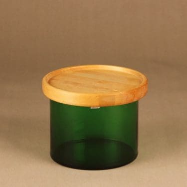 Nuutajärvi Purtilo jar with wooden lid designer Kaj Franck