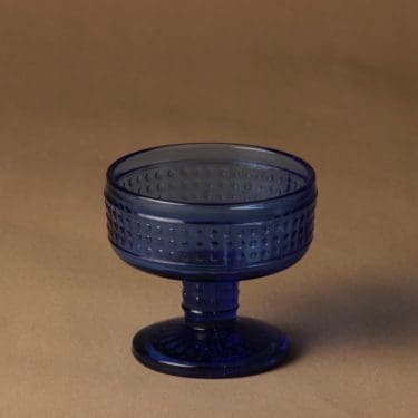 Riihimäen lasi Barokki jälkiruokakulho, jalallinen, suunnittelija Erkkitapio Siiroinen, jalallinen