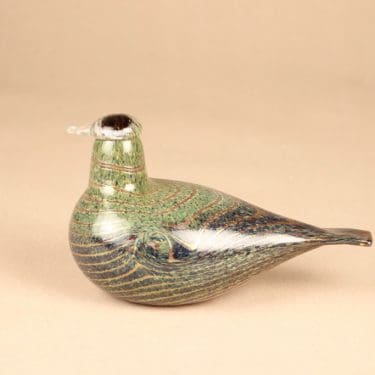 Nuutajärvi lintu , Alli, suunnittelija Oiva Toikka, Alli, signeerattu