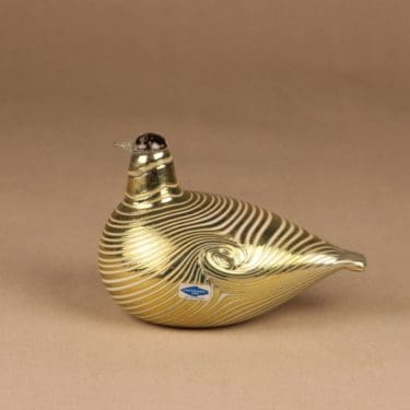 Nuutajärvi lintu , Alli, suunnittelija Oiva Toikka, Alli, signeerattu