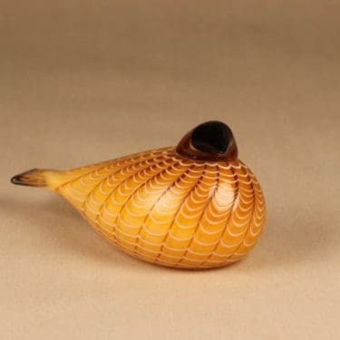 Nuutajärvi vuosilintu, Hakki, suunnittelija Oiva Toikka, Hakki, signeerattu