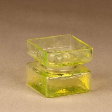 Riihimäen lasi Pala maljakko, keltainen, suunnittelija Helena Tynell, Koko 2/6