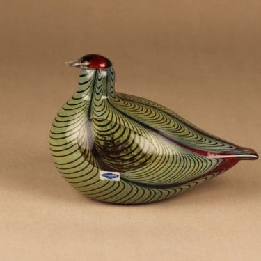 Nuutajärvi lintu , Fasaani, suunnittelija Oiva Toikka, Fasaani, signeerattu