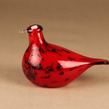 Nuutajärvi lintu , Dalma, suunnittelija Oiva Toikka, Dalma, signeerattu