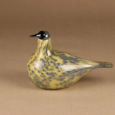 Nuutajärvi lintu , Kultarastas, suunnittelija Oiva Toikka, Kultarastas, signeerattu