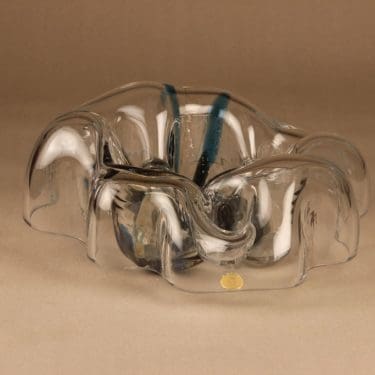 Riihimäen lasi Kuukävely taidelasi, signeerattu, suunnittelija Helena Tynell, signeerattu, signeerattu