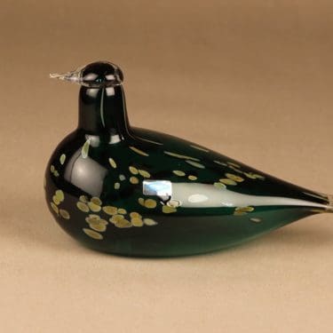 Nuutajärvi lintu , Pekkasiini, suunnittelija Oiva Toikka, Pekkasiini, signeerattu