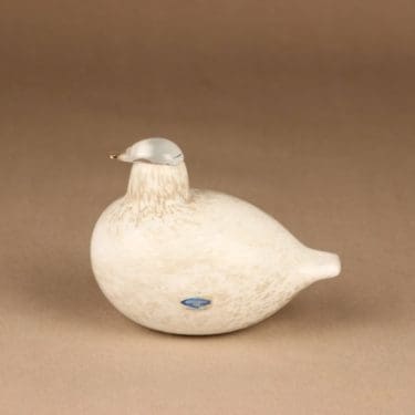 Nuutajärvi lintu , Riekko, suunnittelija Oiva Toikka, Riekko, signeerattu