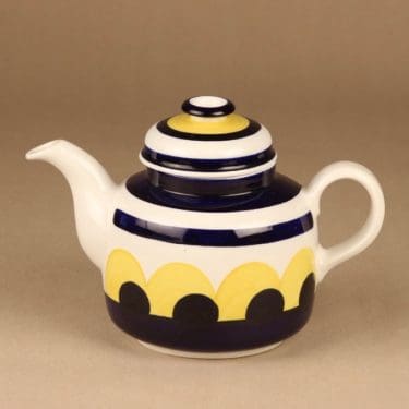 Arabia Paju teekaadin, käsinmaalattu, suunnittelija Anja Jaatinen-Winquist, käsinmaalattu, Signeerattu, 1 l