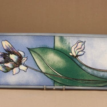 Arabia HLS seinätaulu, suunnittelija Heljä Liukko-Sundström, serikuva, kukka