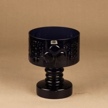 Nuutajärvi Flora malja, jalallinen, suunnittelija Oiva Toikka, jalallinen