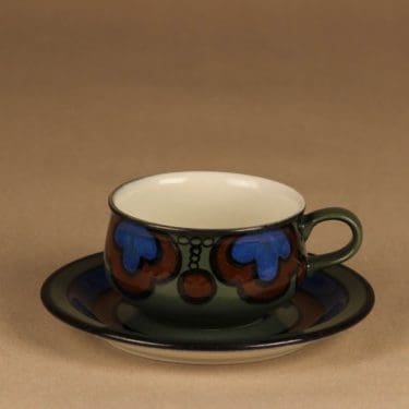 Arabia Kalevala kahvikuppi, käsinmaalattu, suunnittelija Peter Winquist, käsinmaalattu