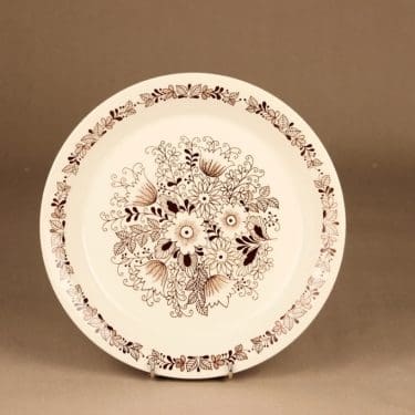 Arabia Tuula lautanen, matala, suunnittelija Esteri Tomula, matala