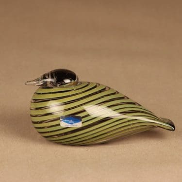 Nuutajärvi lintu , Pajusotka, suunnittelija Oiva Toikka, Pajusotka, signeerattu