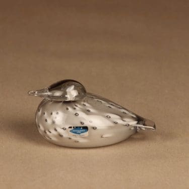 Nuutajärvi lintu , Untuviklo, suunnittelija Oiva Toikka, Untuviklo, signeerattu