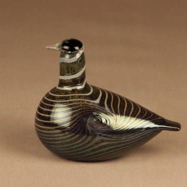 Nuutajärvi lintu , Alli, suunnittelija Oiva Toikka, Alli, signeerattu