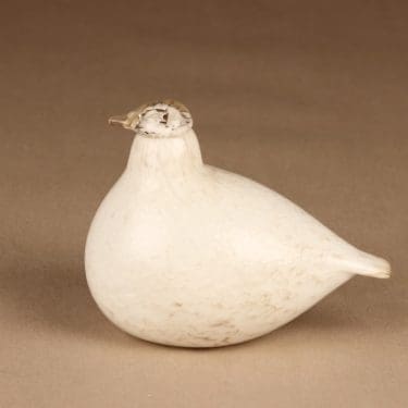 Nuutajärvi lintu , Riekko, suunnittelija Oiva Toikka, Riekko, signeerattu