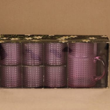 Nuutajärvi OTK pitcher ja 6 glass designer Kaj Franck