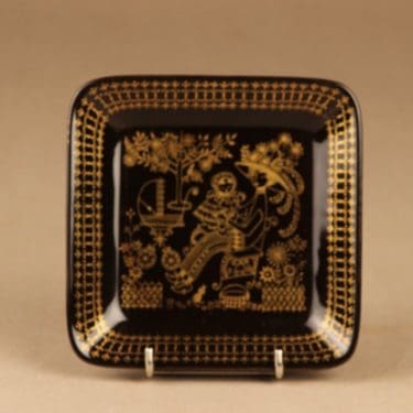 Arabia Emilia serving bowl black designer Raija Uosikkinen 