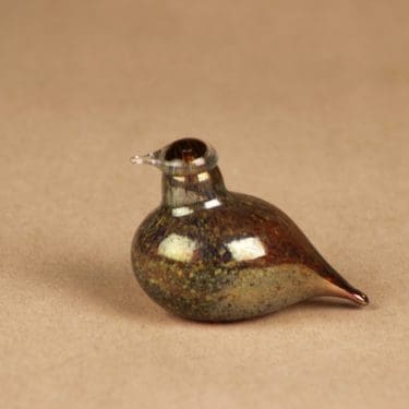 Nuutajärvi lintu , Hippiäinen, suunnittelija Oiva Toikka, Hippiäinen, signeerattu