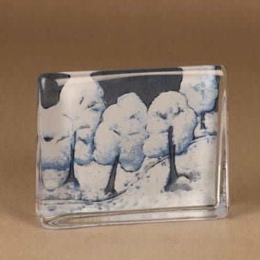 Iittala HLS lasikortti, Lumen hiljaisuus, suunnittelija Heljä Liukko-Sundström, Lumen hiljaisuus, suuri