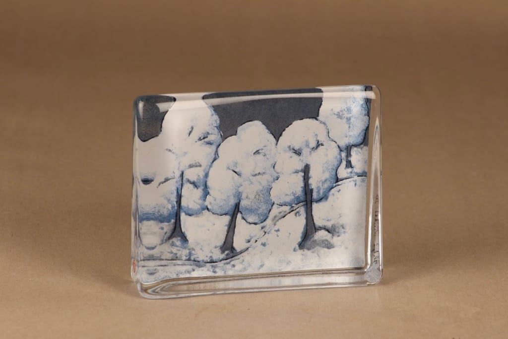 Iittala HLS lasikortti, Lumen hiljaisuus, suunnittelija Heljä Liukko-Sundström, Lumen hiljaisuus, suuri