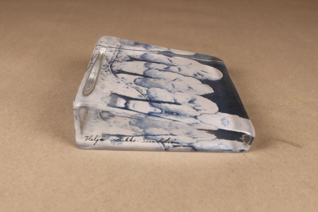 Iittala HLS lasikortti, Lumen hiljaisuus, suunnittelija Heljä Liukko-Sundström, Lumen hiljaisuus, suuri kuva 2