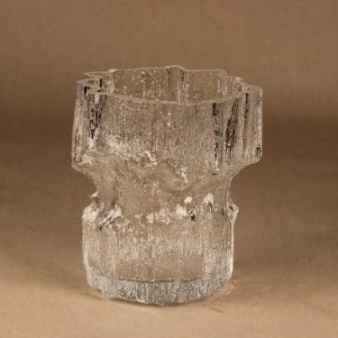 Iittala 3430 maljakko, signeerattu, suunnittelija Tapio Wirkkala, signeerattu, massiivinen