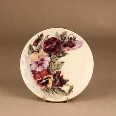 Arabia Romanttinen puutarha seinälautanen, Ruusu, suunnittelija Riikka Hautamäki, Ruusu, kukka