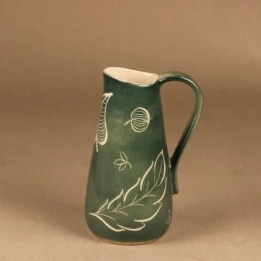 Arabia Siena vase, hand scratched designer Raija Uosikkinen
