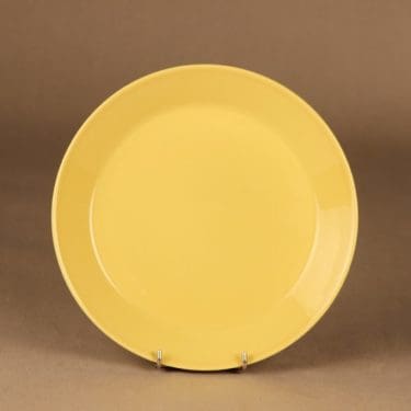 Iittala Teema salaattilautanen, keltainen, suunnittelija Kaj Franck,