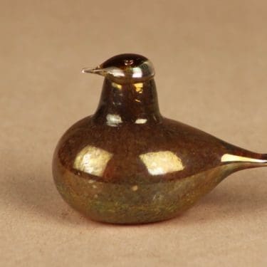 Nuutajärvi lintu , Hippiäinen, suunnittelija Oiva Toikka, Hippiäinen, signeerattu