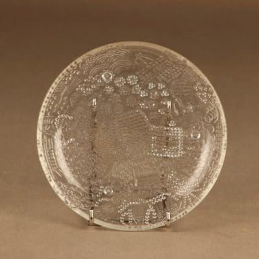 Nuutajärvi Fauna lautanen, 15 cm, suunnittelija Oiva Toikka, 15 cm