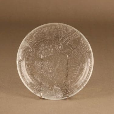 Nuutajärvi Fauna lautanen, 17.5 cm, suunnittelija Oiva Toikka, 17.5 cm