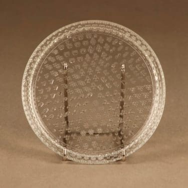 Nuutajärvi Tundra lautanen, kirkas, suunnittelija Oiva Toikka,