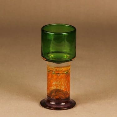 Nuutajärvi Pokaali art glass coblet designer Kaj Franck