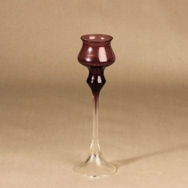 Kumela 354=5007 kynttilänjalka, lila, suunnittelija Marjut Kumela,