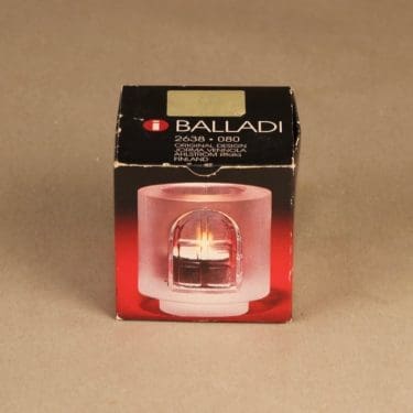 Iittala Balladi kynttilälyhty, kirkas, matta, suunnittelija Jorma Vennola,