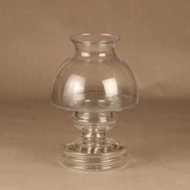 Riihimäen lasi Apollo kynttilälyhty, kirkas, suunnittelija Nanny Still,