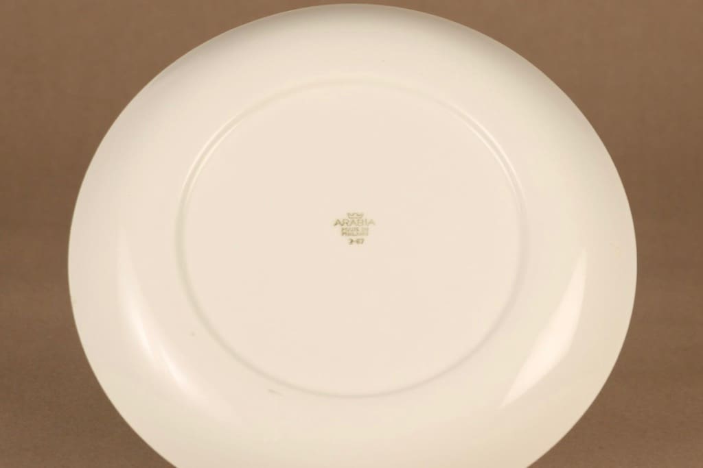 Arabia Pomona Luumu lautanen, matala, suunnittelija Raija Uosikkinen, matala, serikuva, luumu kuva 3