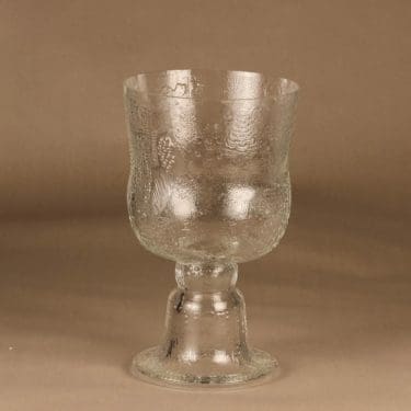 Nuutajärvi Fauna Pokaali, kirkas, suunnittelija Oiva Toikka, suuri