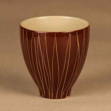 Arabia Siena vase hand scratched designer Raija Uosikkinen