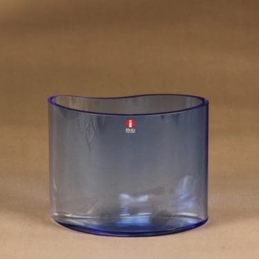 Iittala maljakko, vedensininen, suunnittelija ,