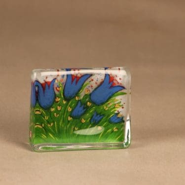 Iittala HLS lasikortti, Kesäkukkia, suunnittelija Heljä Liukko-Sundström, Kesäkukkia, kukka