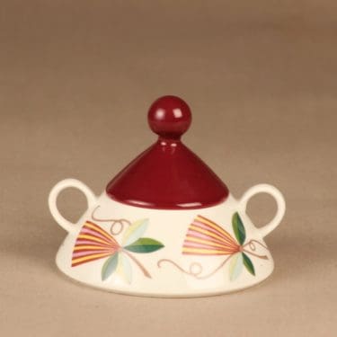 Arabia Harlekin Carneval sokerikko, suunnittelija Inkeri Leivo, kukka