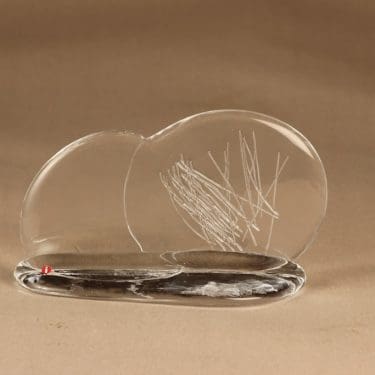 Iittala Pilvi art glass, signed designer Timo Sarpaneva