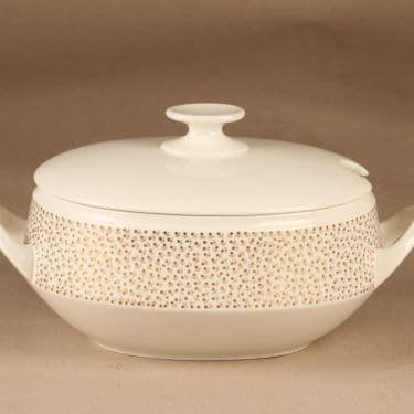 Arabia Kimmel terriini, 2.8 l, suunnittelija Esteri Tomula, 2.8 l, kukka