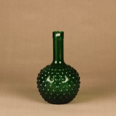 Nuutajärvi Näppylä karahvi, vihreä, suunnittelija Tuntematon,